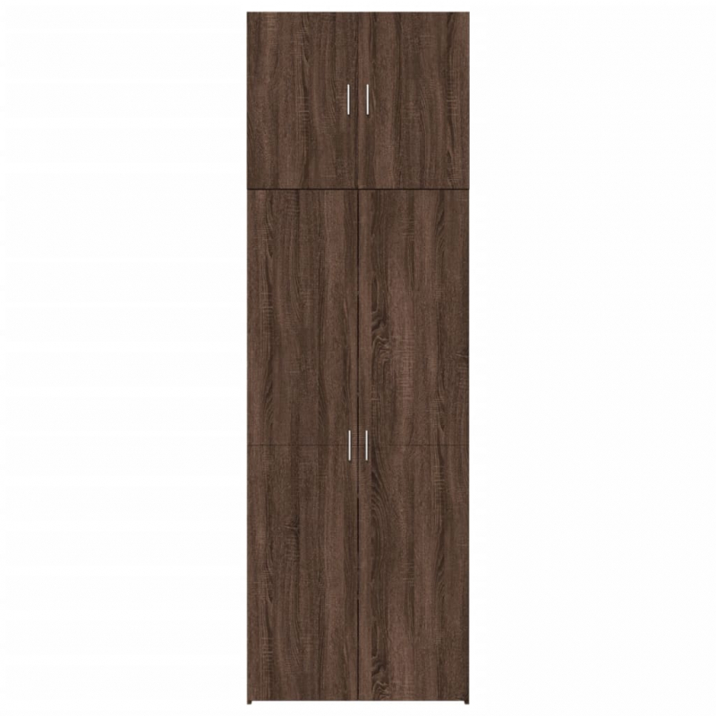Highboard Braun Eichen-Optik 80x42,5x249 cm Holzwerkstoff