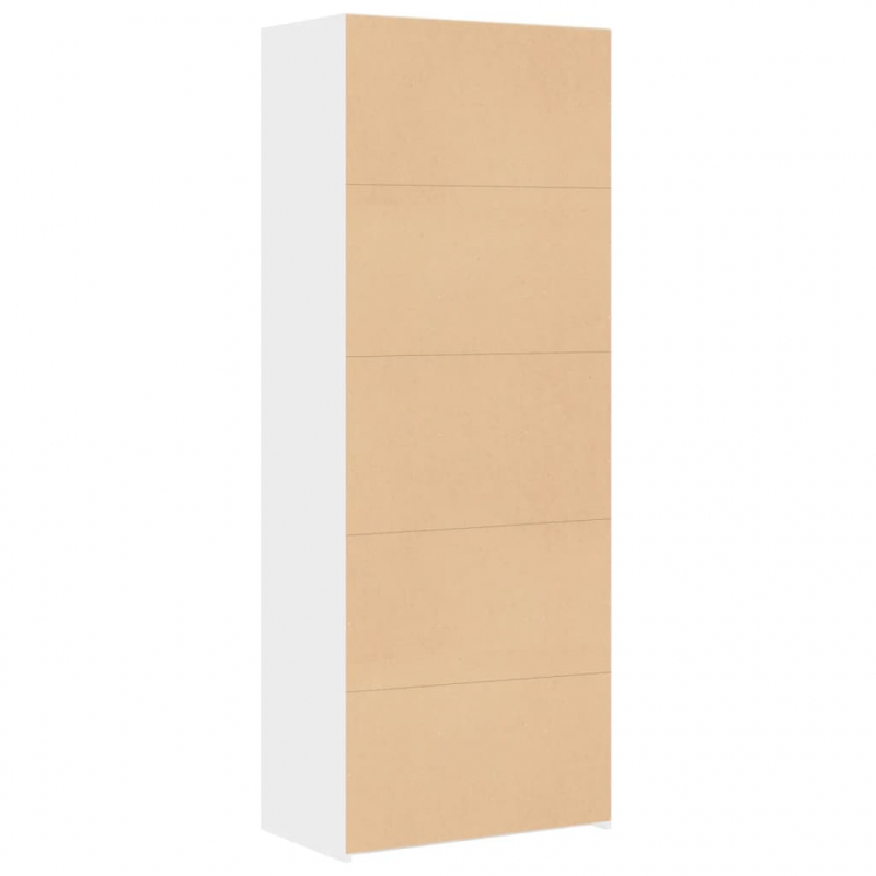 Highboard Weiß 70x42,5x185 cm Holzwerkstoff