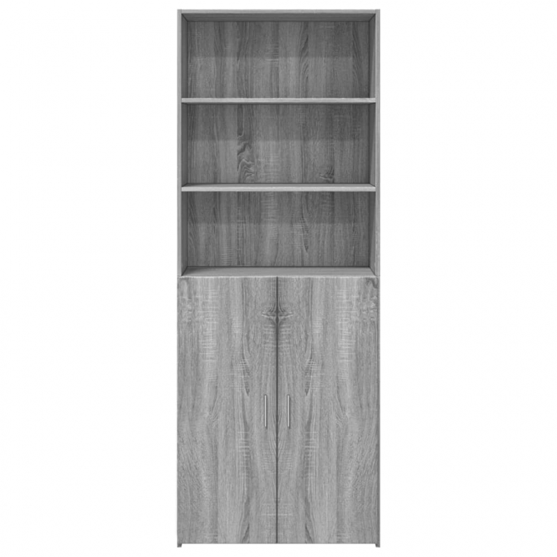Highboard Grau Sonoma 70x42,5x185 cm Holzwerkstoff