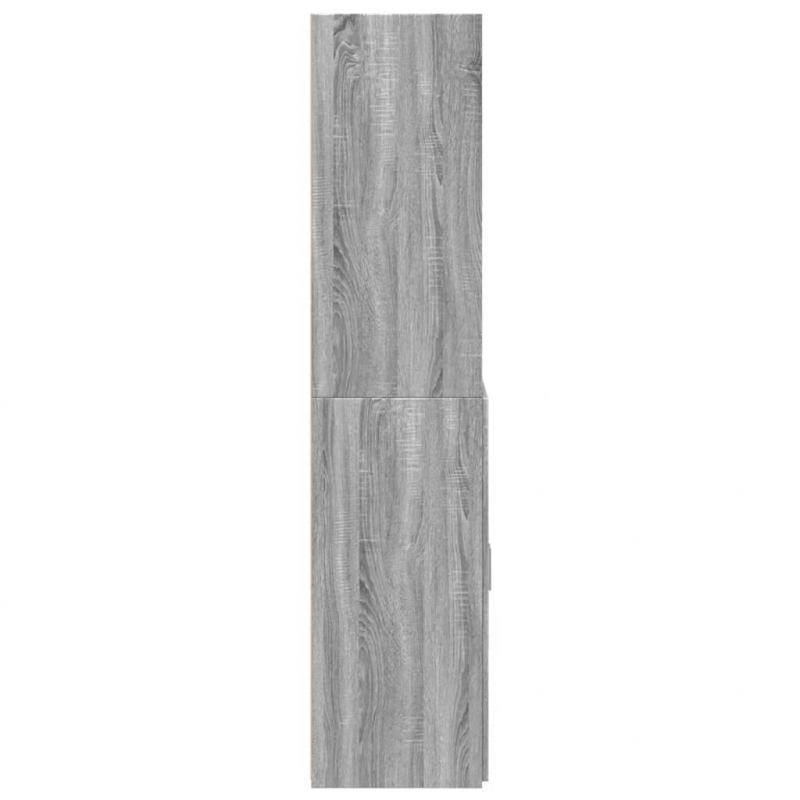 Highboard Grau Sonoma 80x42,5x185 cm Holzwerkstoff