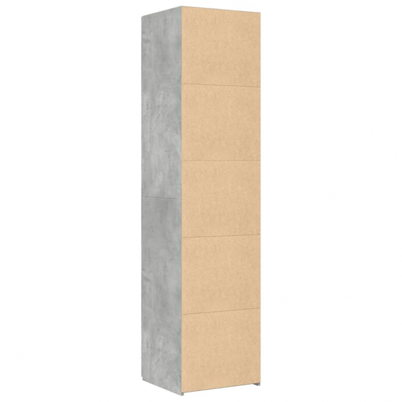 Highboard Betongrau 45x42,5x185 cm Holzwerkstoff