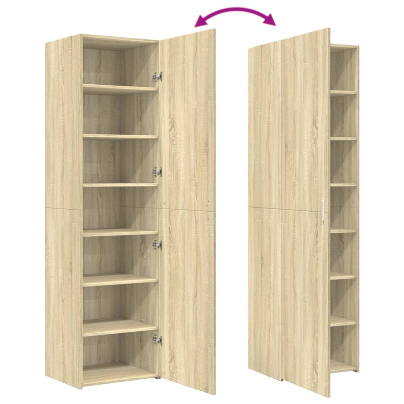 Highboard Sonoma-Eiche 50x42,5x185 cm Holzwerkstoff
