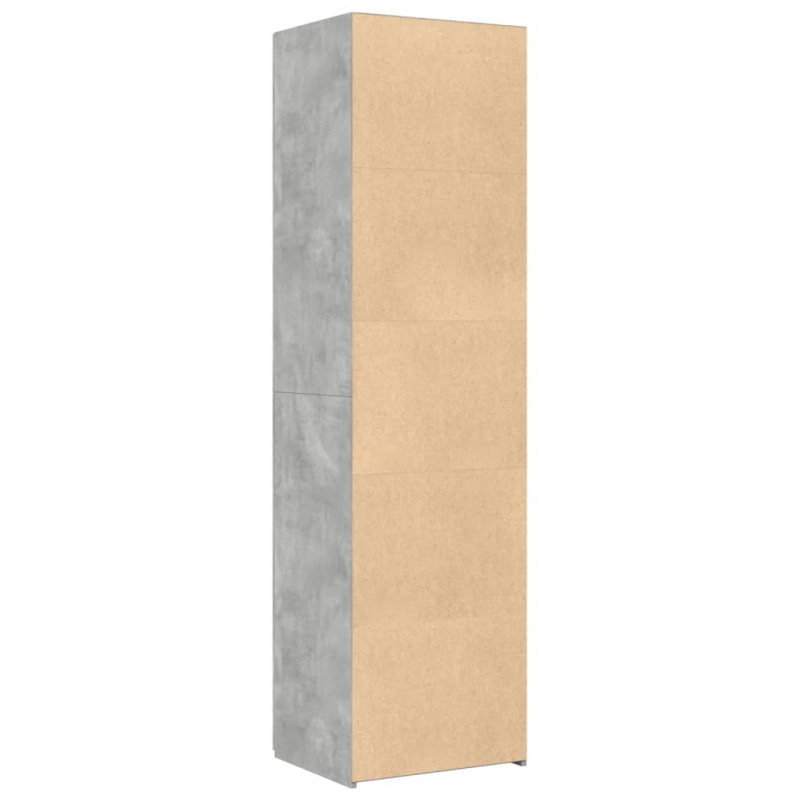 Highboard Betongrau 50x42,5x185 cm Holzwerkstoff
