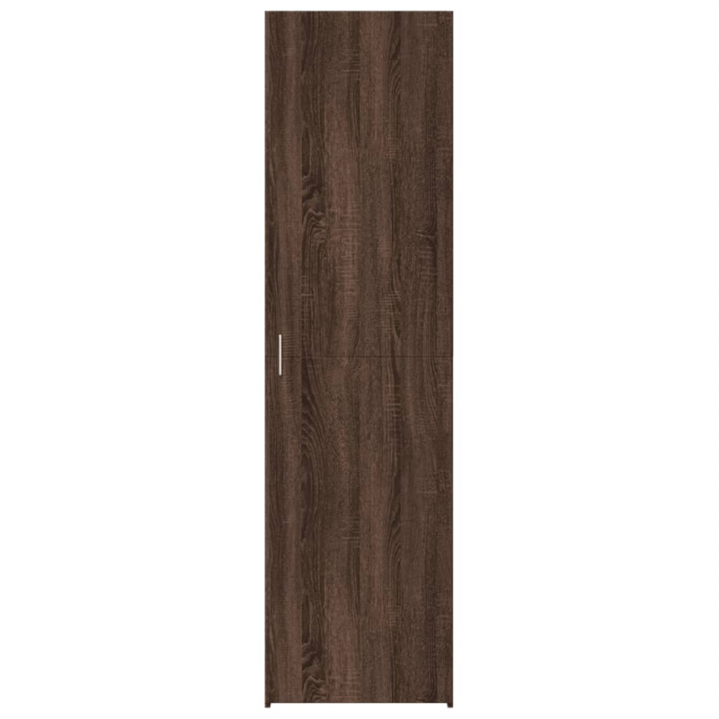 Highboard Braun Eichen-Optik 50x42,5x185 cm Holzwerkstoff