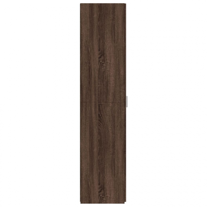 Highboard Braun Eichen-Optik 50x42,5x185 cm Holzwerkstoff