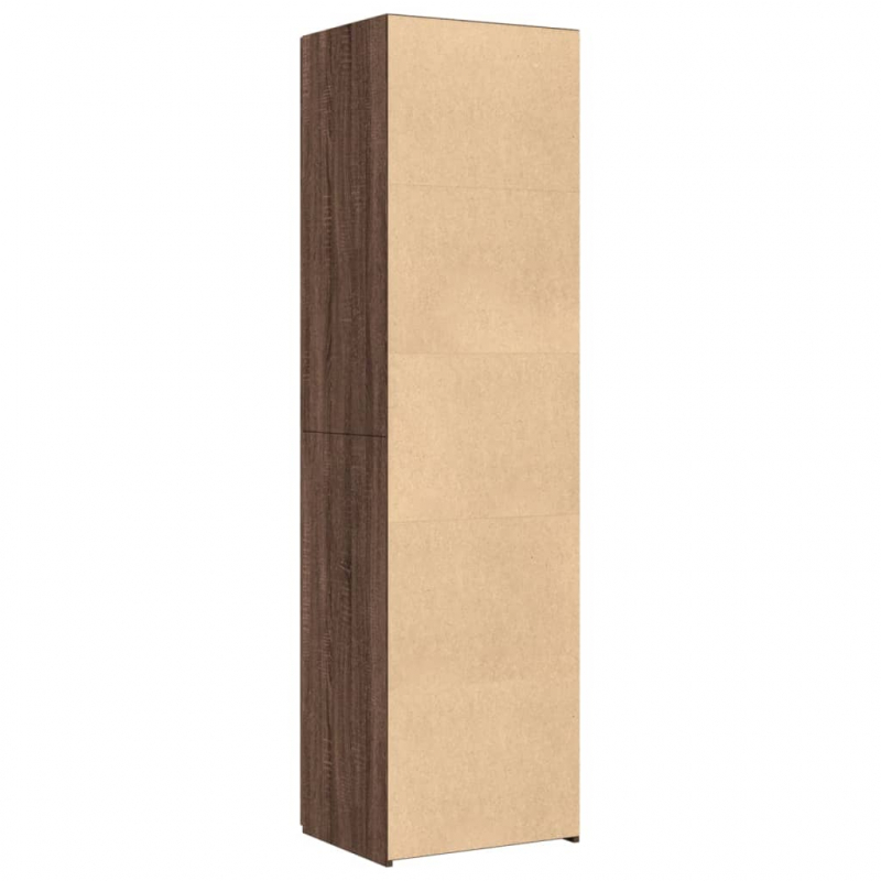 Highboard Braun Eichen-Optik 50x42,5x185 cm Holzwerkstoff