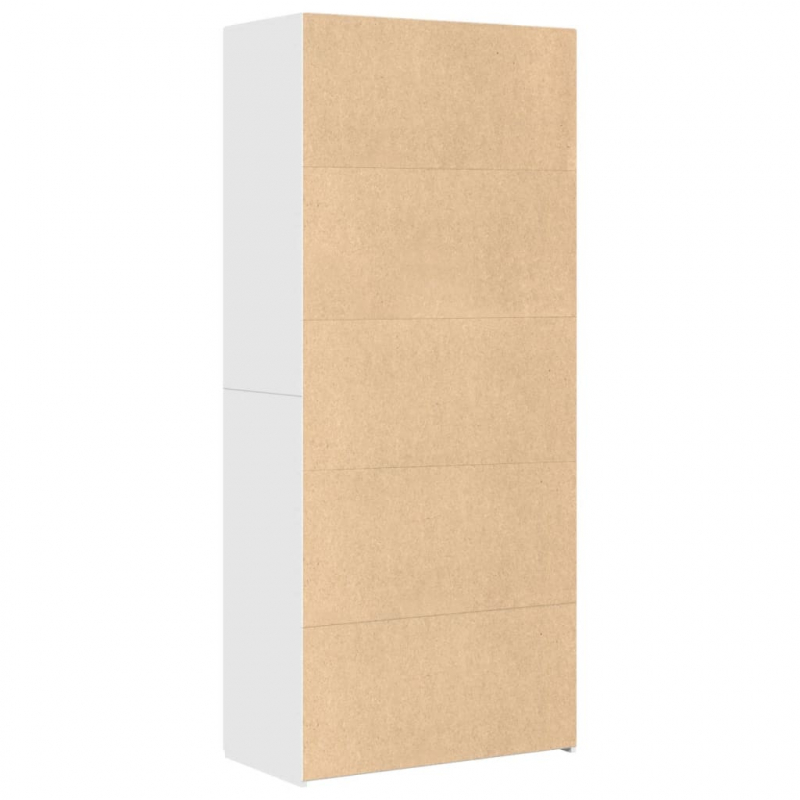 Highboard Weiß 80x42,5x185 cm Holzwerkstoff