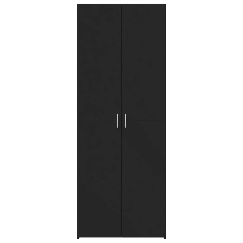 Highboard Schwarz 80x42,5x185 cm Holzwerkstoff