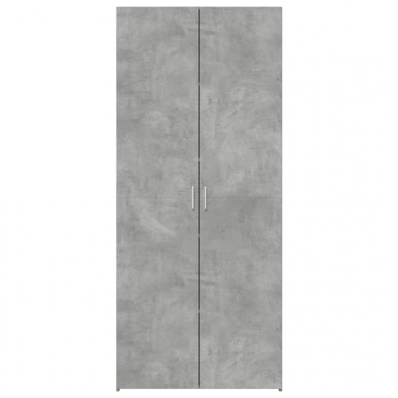 Highboard Betongrau 80x42,5x185 cm Holzwerkstoff