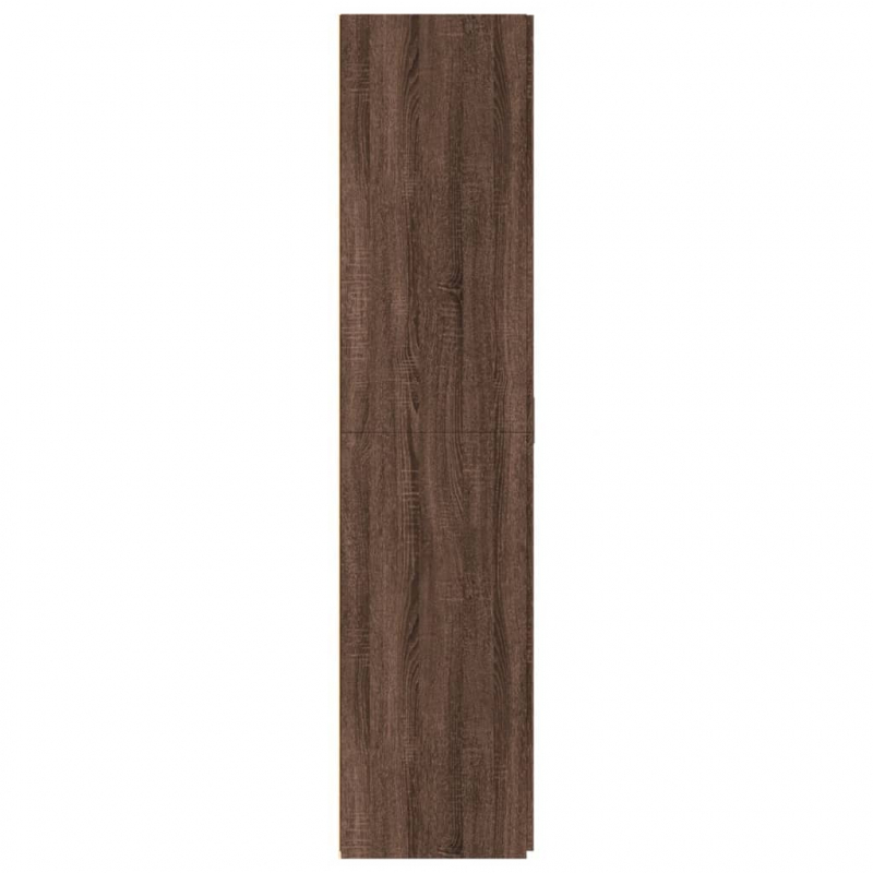 Highboard Braun Eichen-Optik 80x42,5x185 cm Holzwerkstoff