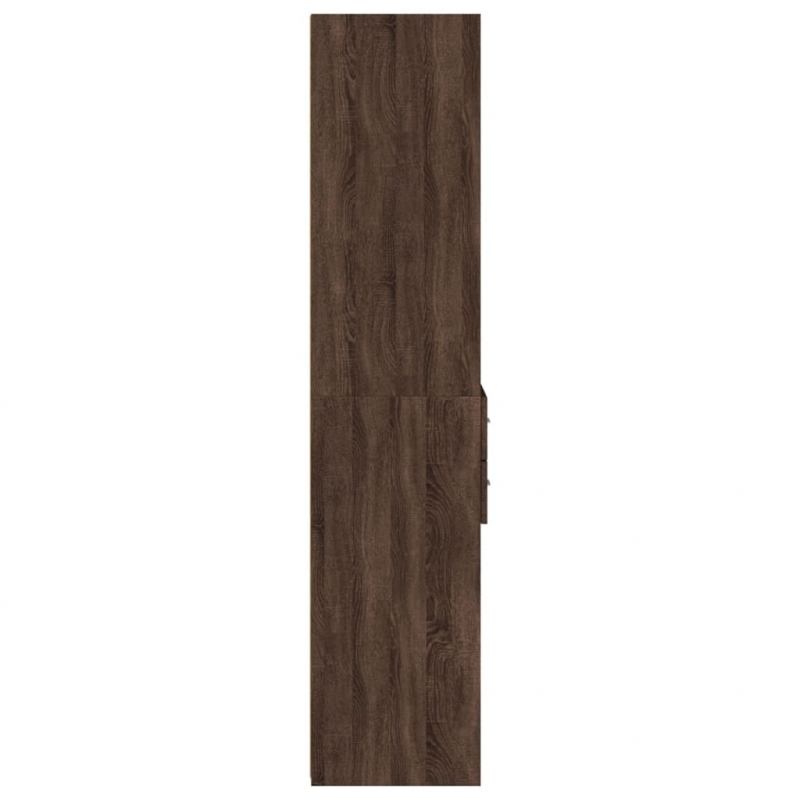 Highboard Braun Eichen-Optik 40x42,5x185 cm Holzwerkstoff