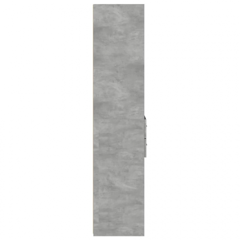 Highboard Betongrau 45x42,5x185 cm Holzwerkstoff