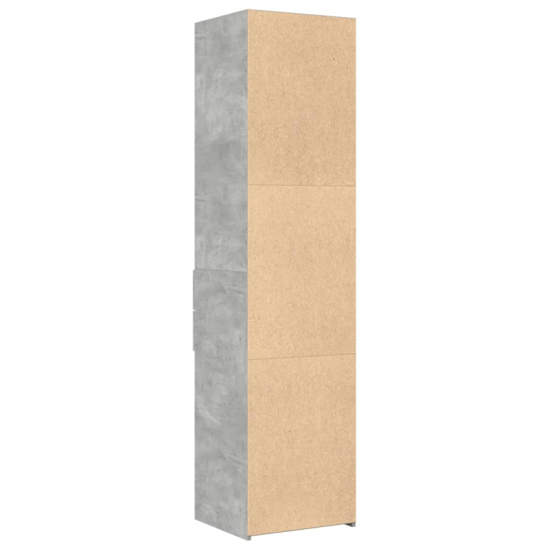 Highboard Betongrau 45x42,5x185 cm Holzwerkstoff