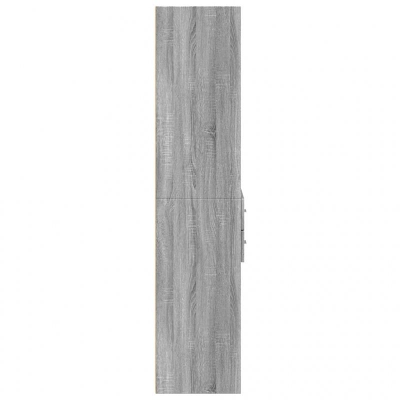 Highboard Grau Sonoma 70x42,5x185 cm Holzwerkstoff