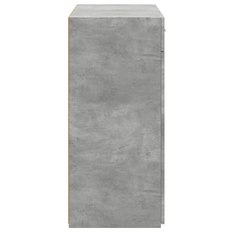 Sideboard Betongrau 80x42,5x93 cm Holzwerkstoff