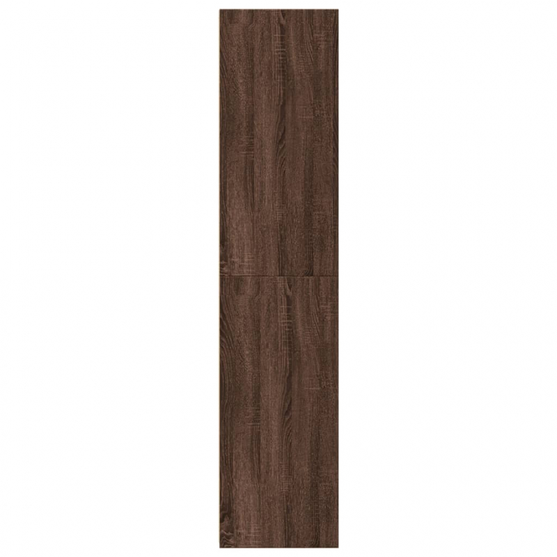 Highboard Braun Eichen-Optik 45x41x185 cm Holzwerkstoff