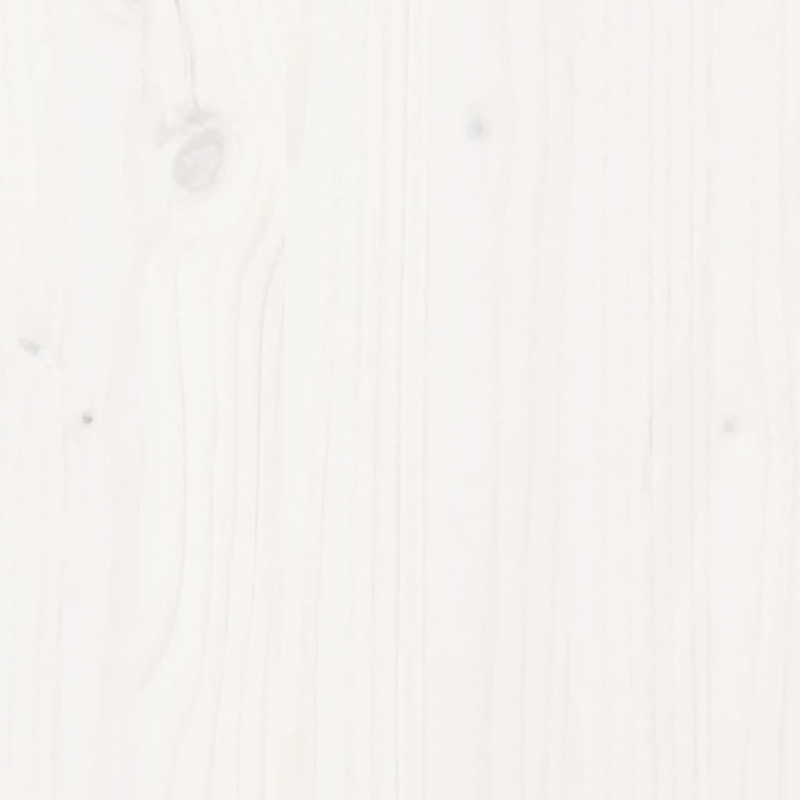 Pflanzkübel Weiß 100x100x23 cm Massivholz Kiefer