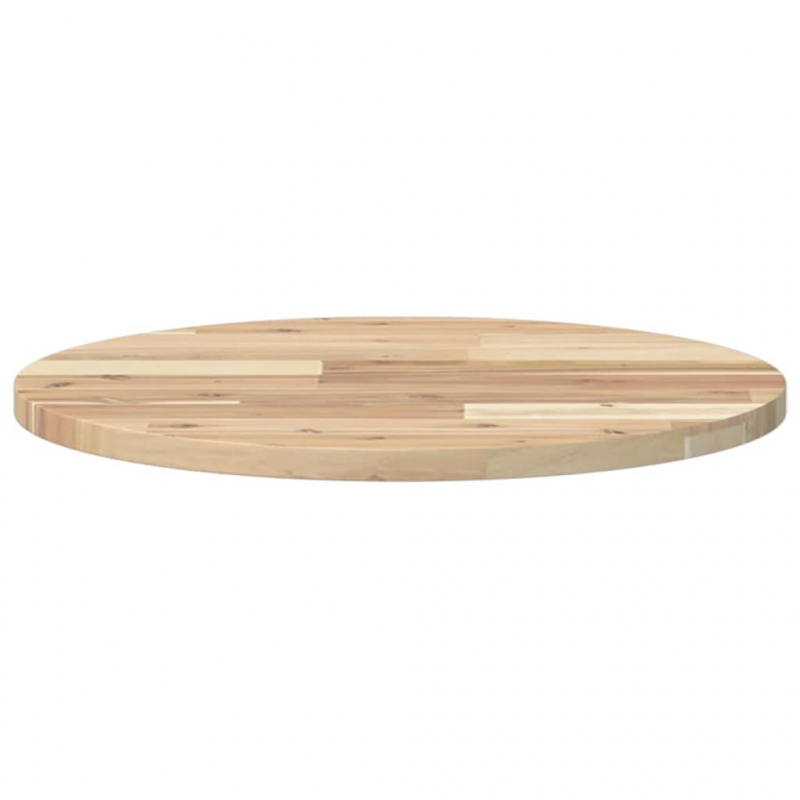 Tischplatte Rund Ø50x2 cm Massivholz Akazie