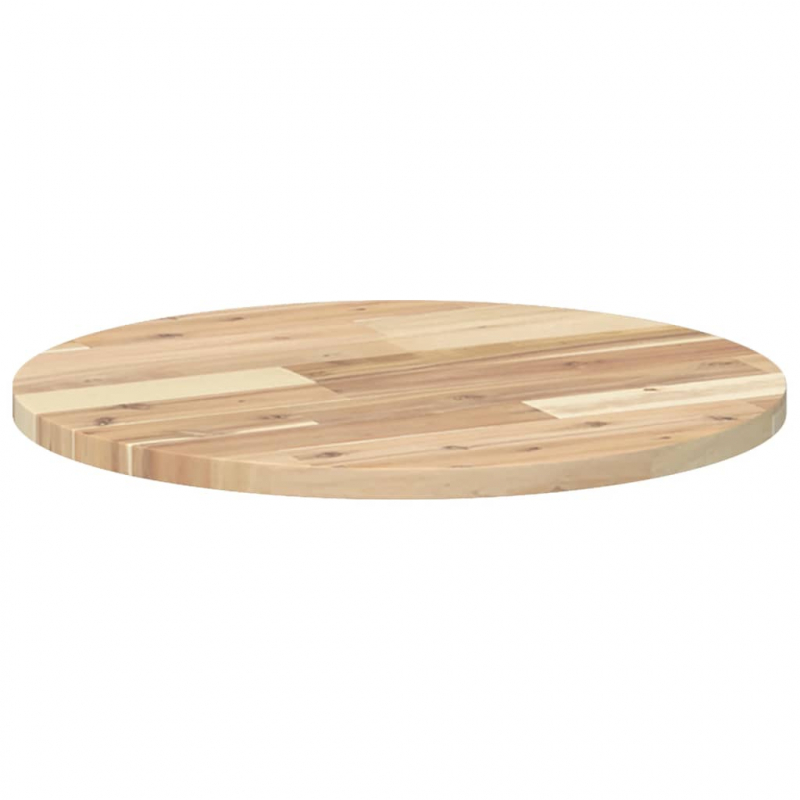 Tischplatte Rund Ø50x2 cm Massivholz Akazie