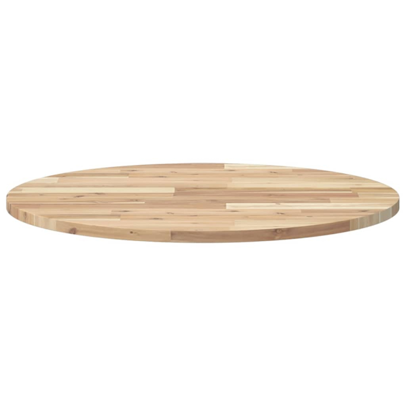 Tischplatte Rund Ø70x2 cm Massivholz Akazie