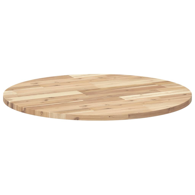 Tischplatte Rund Ø70x2 cm Massivholz Akazie