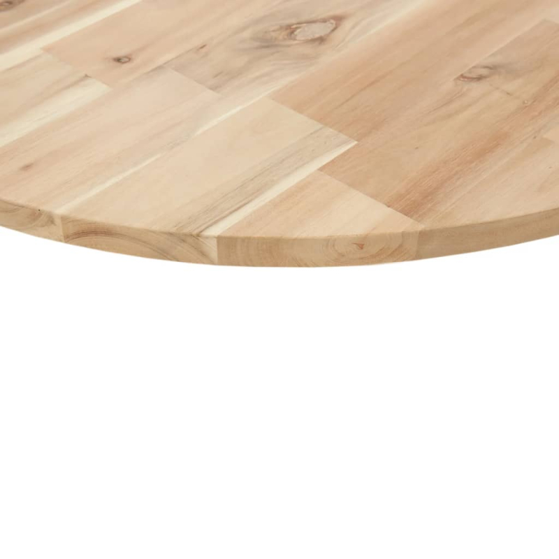 Tischplatte Rund Ø70x2 cm Massivholz Akazie