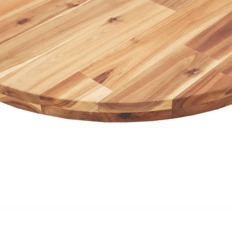 Tischplatte Rund Ø50x2 cm Massivholz Akazie