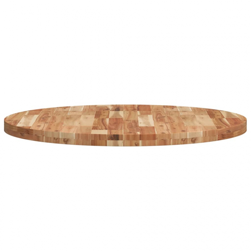 Tischplatte Rund Ø90x4 cm Massivholz Akazie