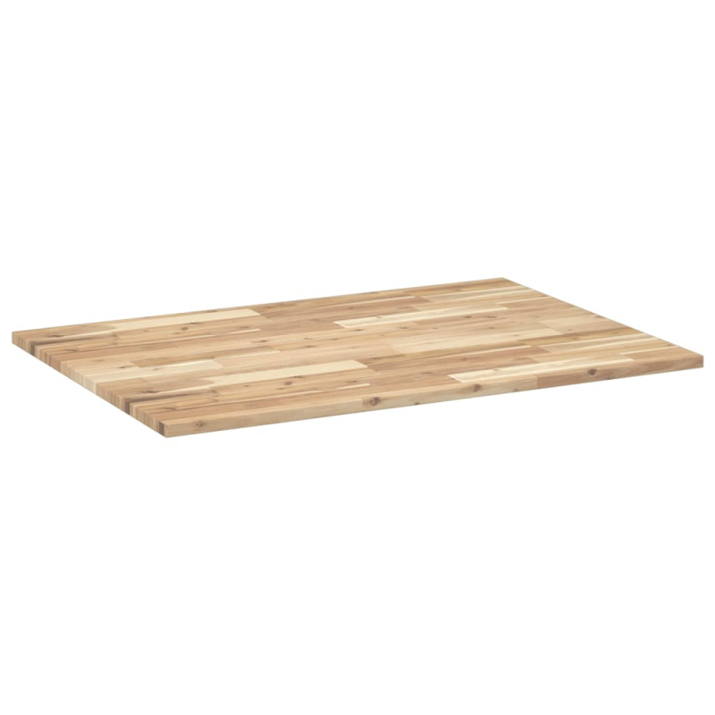 Tischplatte Rechteckig 80x70x2 cm Massivholz Akazie