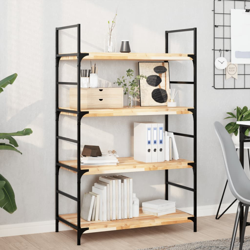 Tischplatte 80x40x4 cm Rechteckig Massivholz Akazie