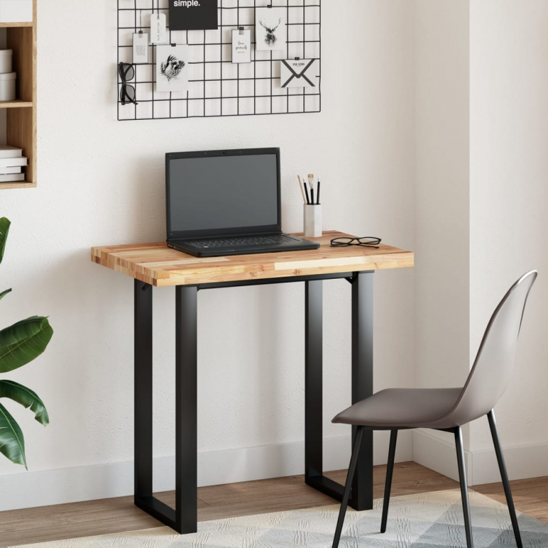 Tischplatte Rechteckig 60x50x4 cm Massivholz Akazie