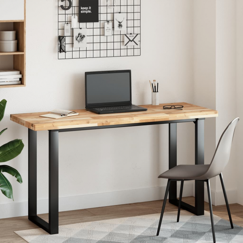 Tischplatte Rechteckig 160x50x4 cm Massivholz Akazie