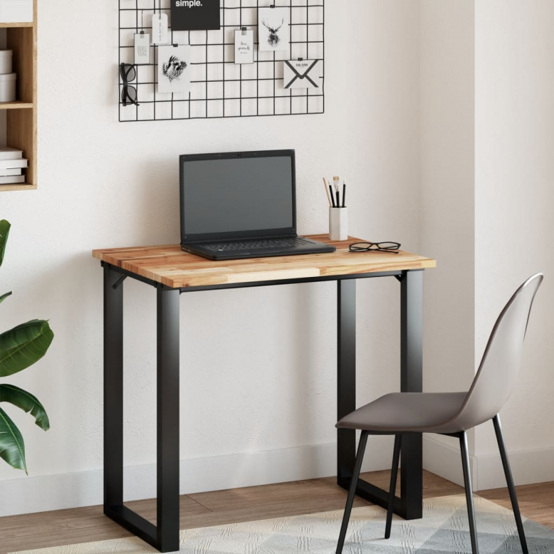 Tischplatte Rechteckig 80x60x2 cm Massivholz Akazie