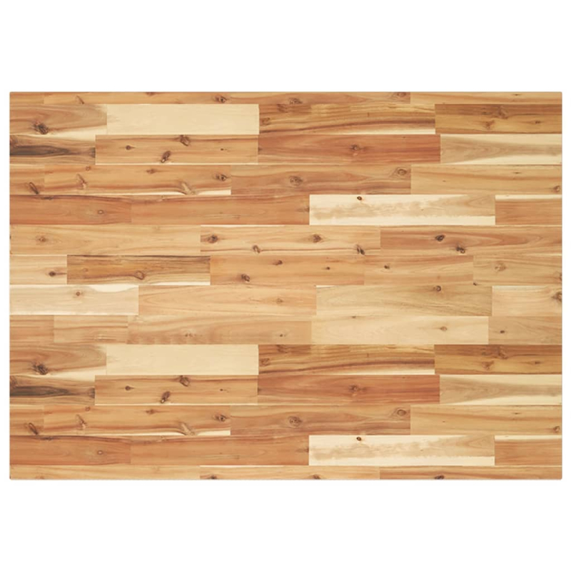 Tischplatte Rechteckig 80x70x2 cm Massivholz Akazie