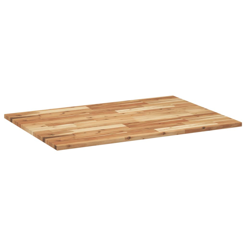 Tischplatte Rechteckig 80x70x2 cm Massivholz Akazie