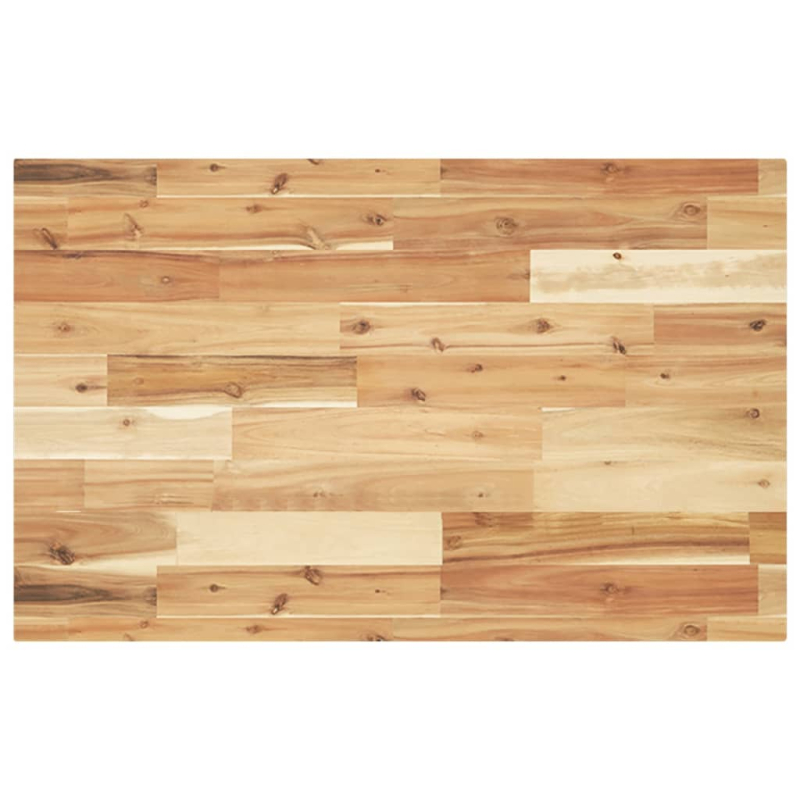 Tischplatte Rechteckig 120x50x4 cm Massivholz Akazie