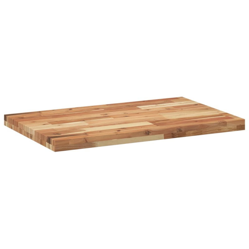 Tischplatte Rechteckig 120x50x4 cm Massivholz Akazie