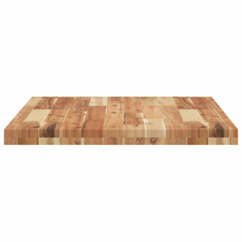 Tischplatte Rechteckig 80x60x4 cm Massivholz Akazie