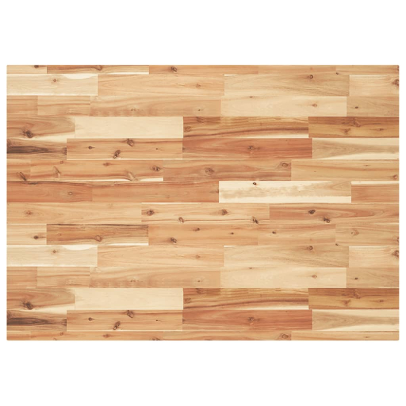 Tischplatte Rechteckig 80x70x4 cm Massivholz Akazie