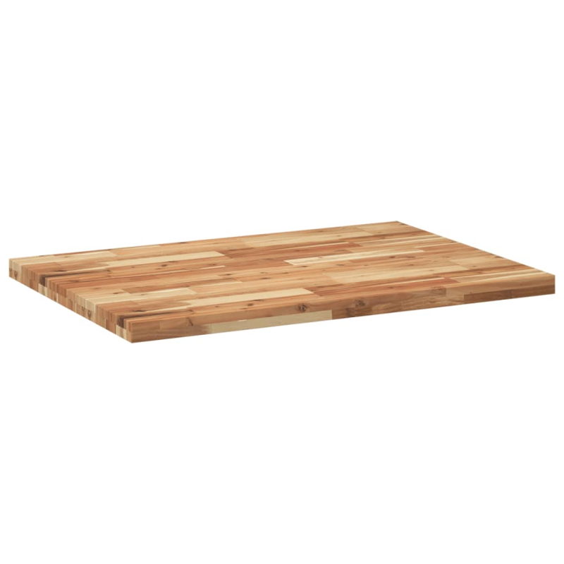 Tischplatte Rechteckig 80x70x4 cm Massivholz Akazie