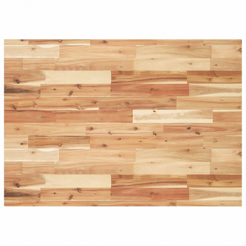 Tischplatte Rechteckig 120x70x4 cm Massivholz Akazie