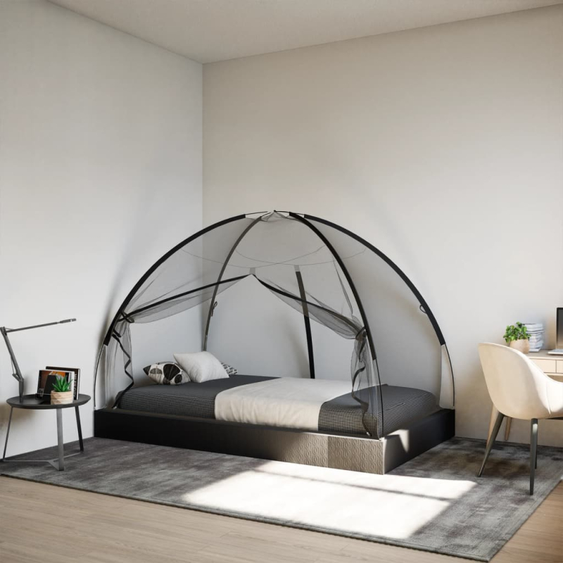 Moskito-Netzzelt Mongolisch 220 Schwarz 200x120x130 cm