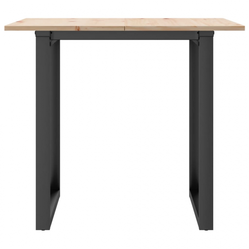Esstisch O-Gestell 90x90x75cm Massivholz Kiefer und Stahl