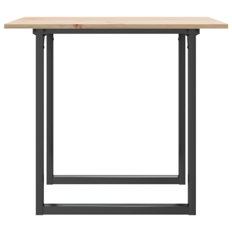 Esstisch O-Gestell 90x90x75cm Massivholz Kiefer und Stahl
