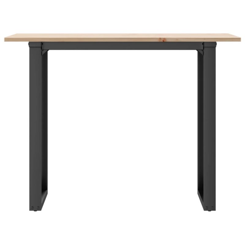 Esstisch O-Gestell 100x50x75 cm Massivholz Kiefer und Stahl