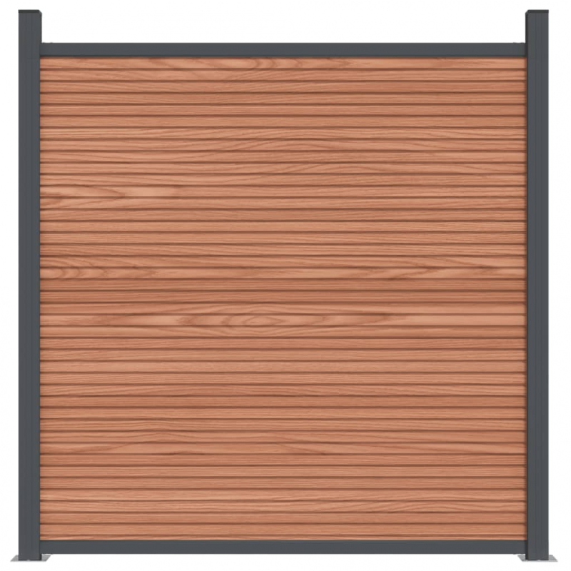 Zaunelement Braun 699x186 cm WPC