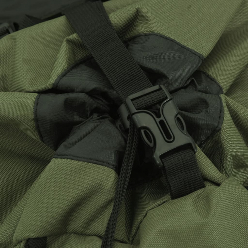 Wanderrucksack Armeegrün 80 L Oxford-Gewebe