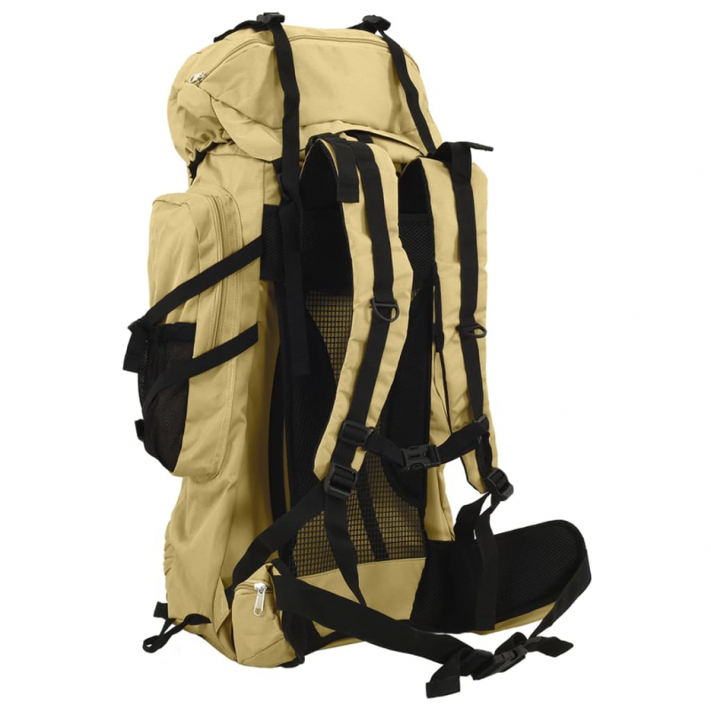 Wanderrucksack Khaki 80 L Oxford-Gewebe