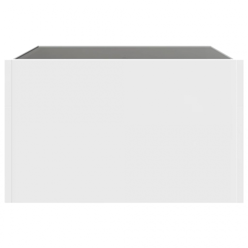 Couchtisch mit Infinity-LED Weiß 50x50x30 cm