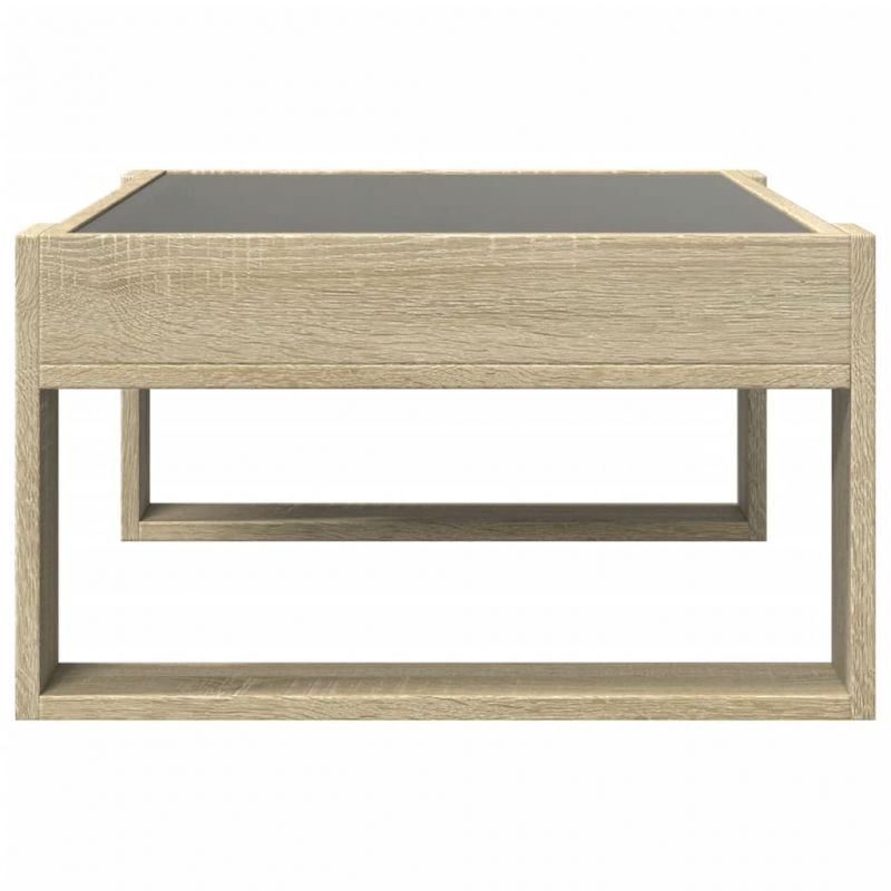 Couchtisch mit Infinity-LED Sonoma-Eiche 70x53x30 cm